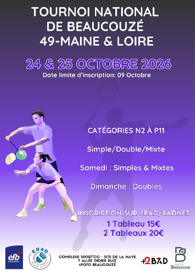PDLL49-Tournoi national Beaucouzé