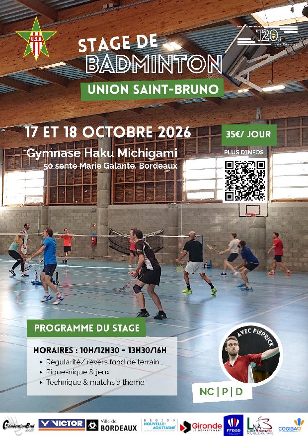 Stage Badminton St Bruno