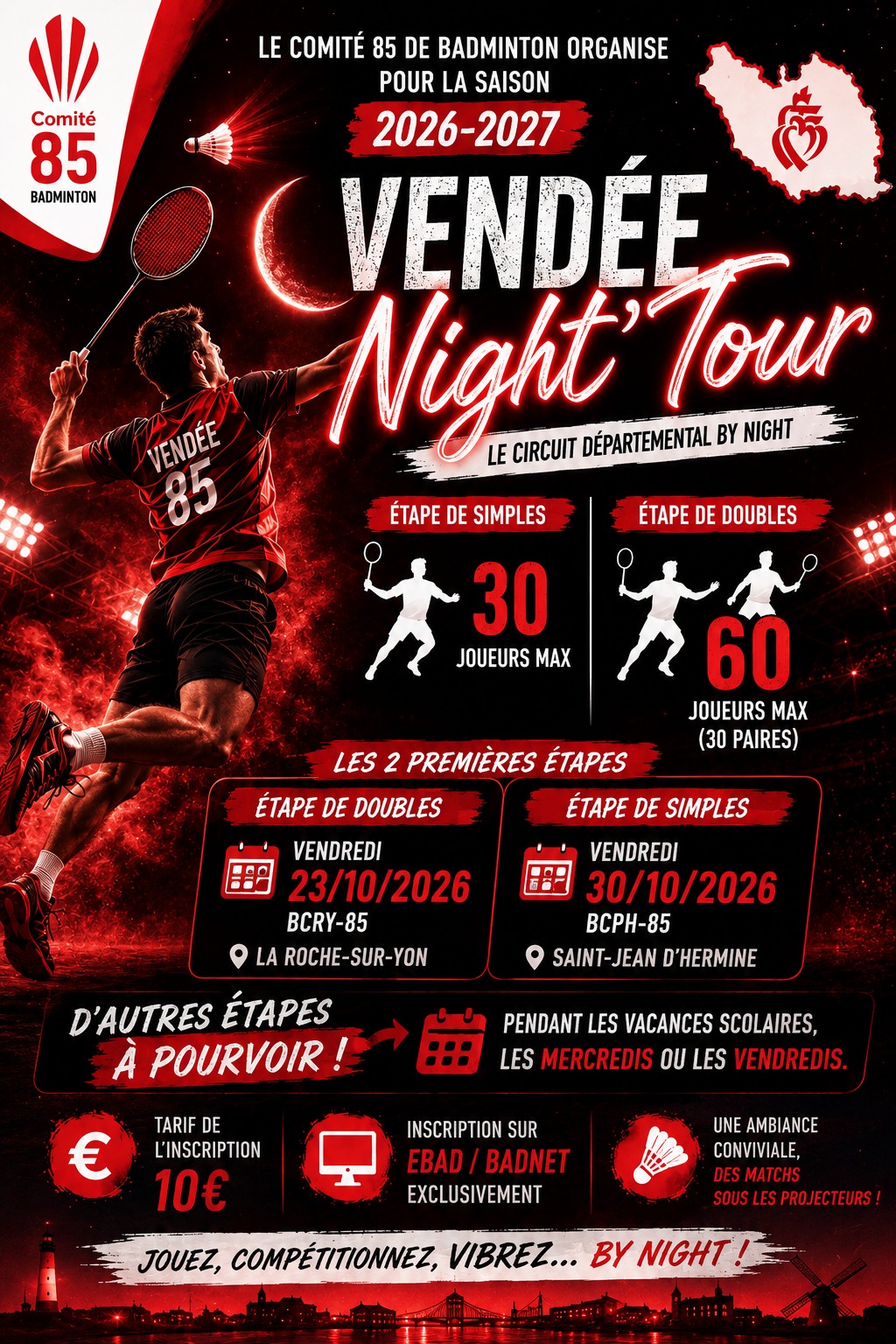 Circuit Adulte Départemental 85 - VNT #2 VENDÉE NIGHT TOUR, Simple-Séniors, BCPH-85