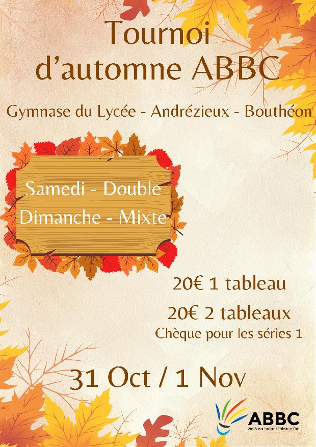 Tournoi d'Automne ABBC