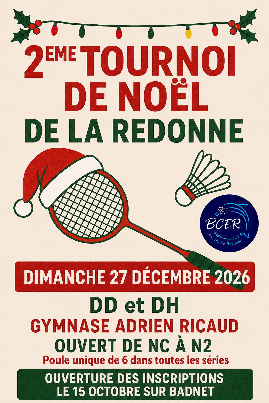 2ème Tournoi de Noël d'Ensuès la Redonne (en journée)