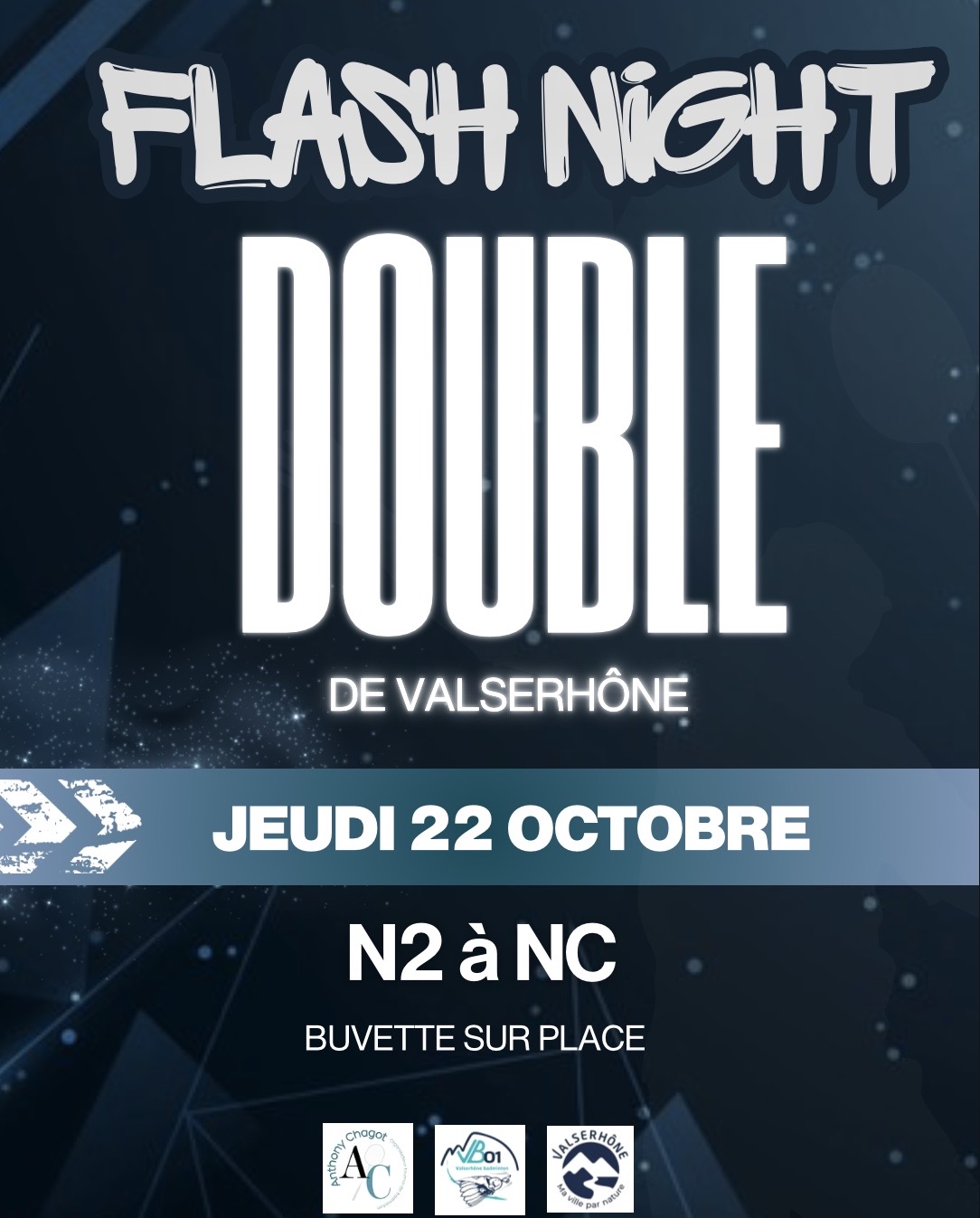 Flash night de double de Valserhône