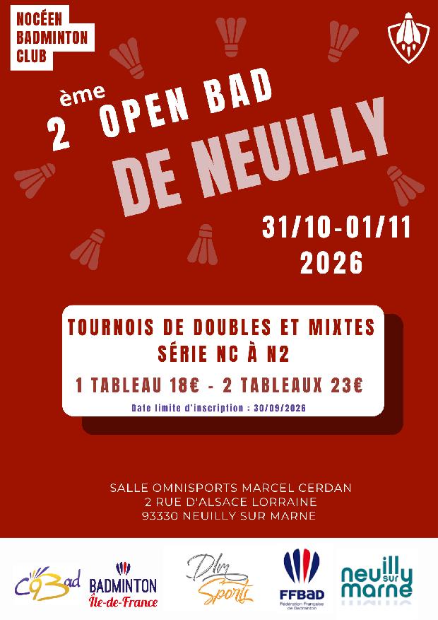 2ème Open Bad de Neuilly