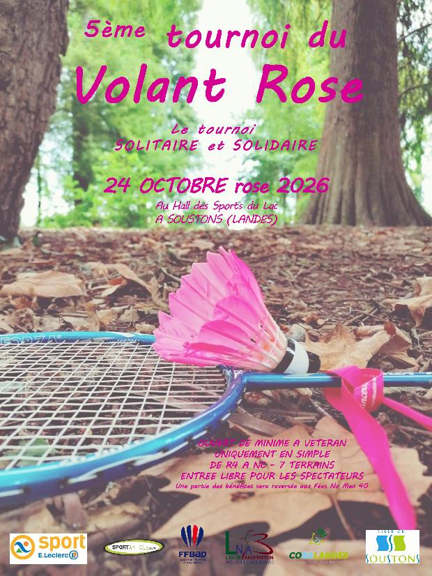 5ème Tournoi du Volant Rose