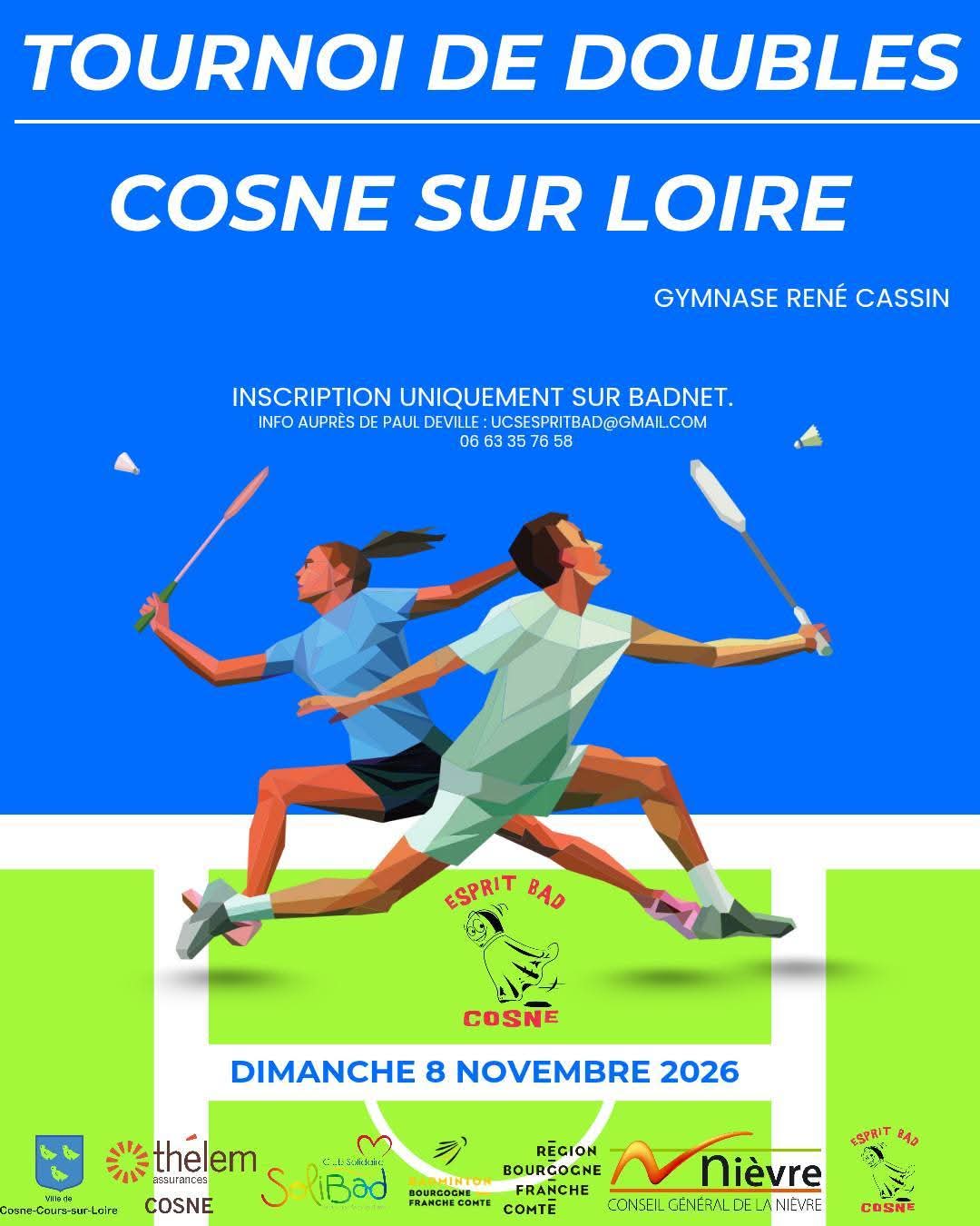ÉCO-TOURNOI ESPRIT-BAD en DOUBLES