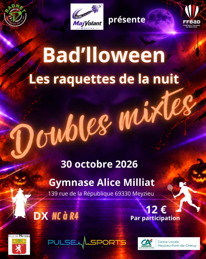 Bad'lloween : les raquettes de la nuit