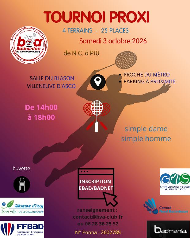 03-10-2026 | Proxi P | SH SD | 14h-18h | VILLENEUVE D'ASCQ
