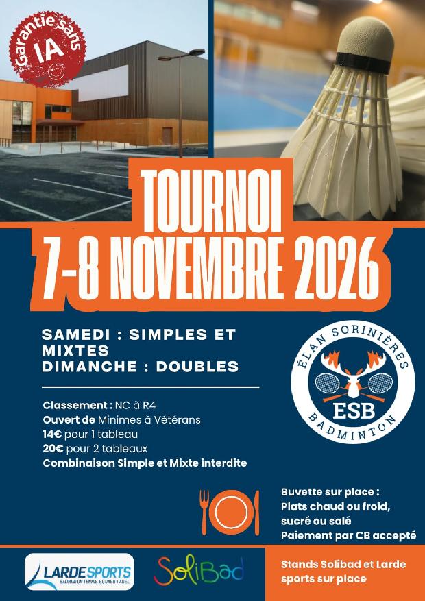 PDLL44-Les Sorinières - Tournoi séniors