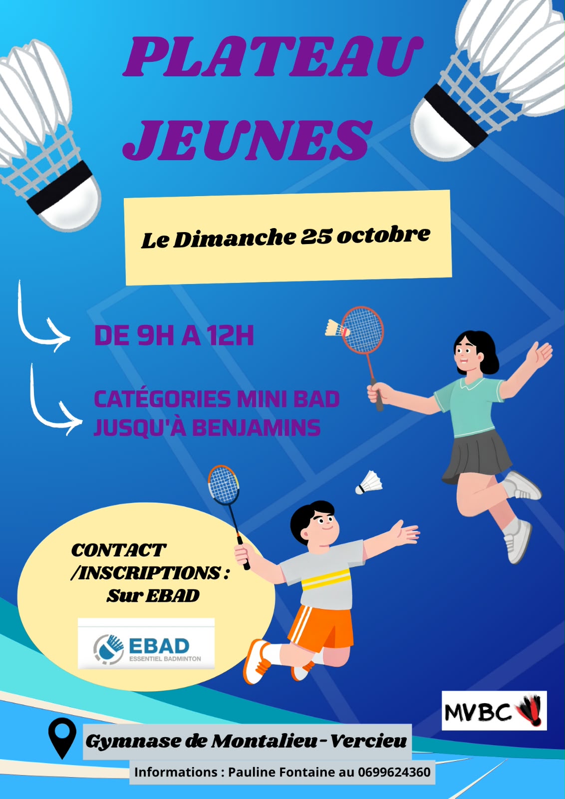 2ème Plateau Jeunes du MVBC