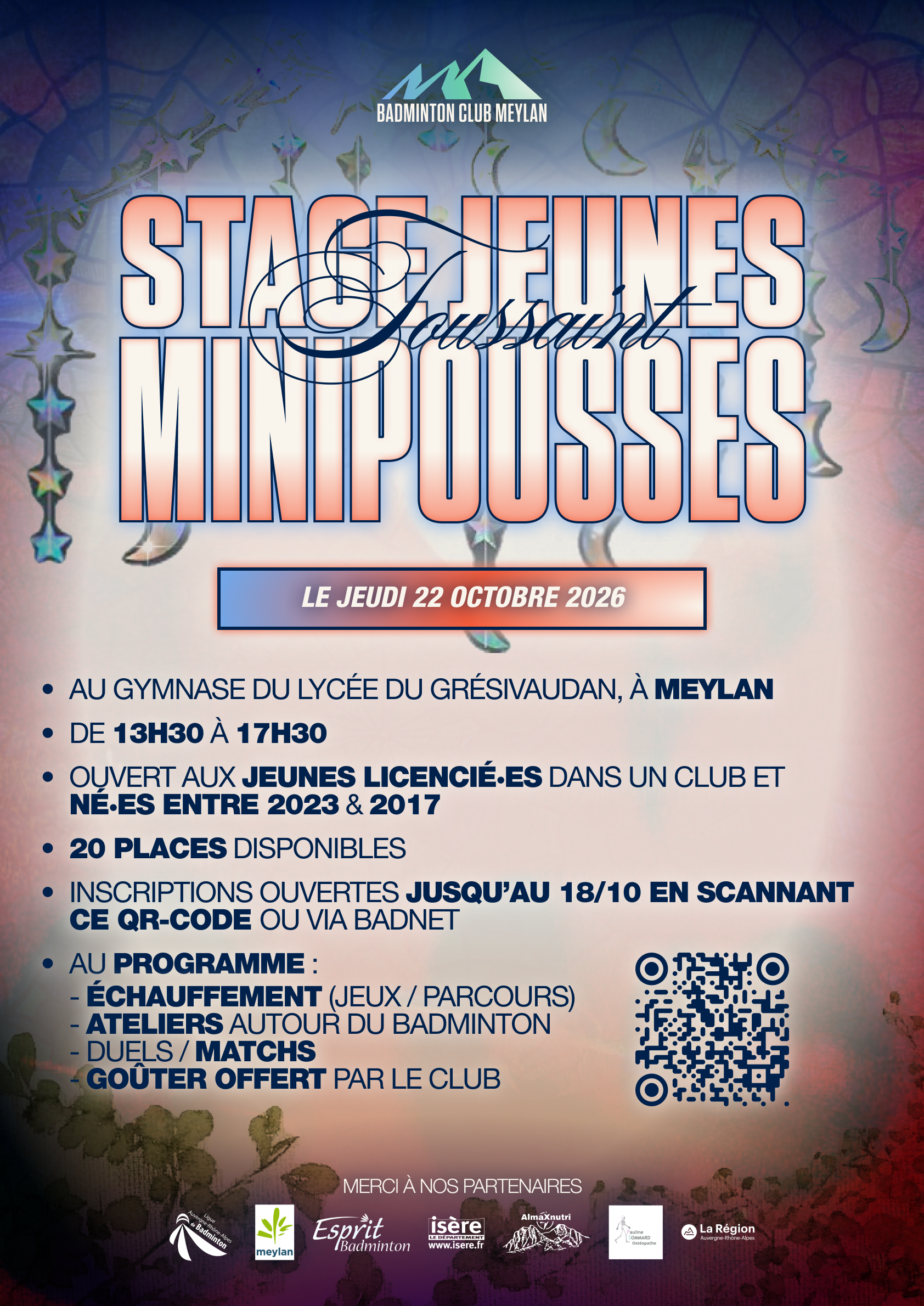 Stage Jeunes MiniPousses n°1 Toussaint BCM38
