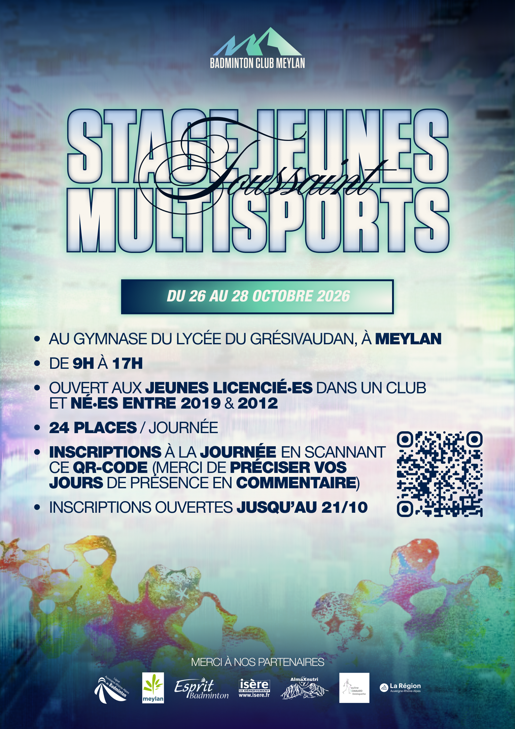 Stage jeunes multisports Toussaint BCM38