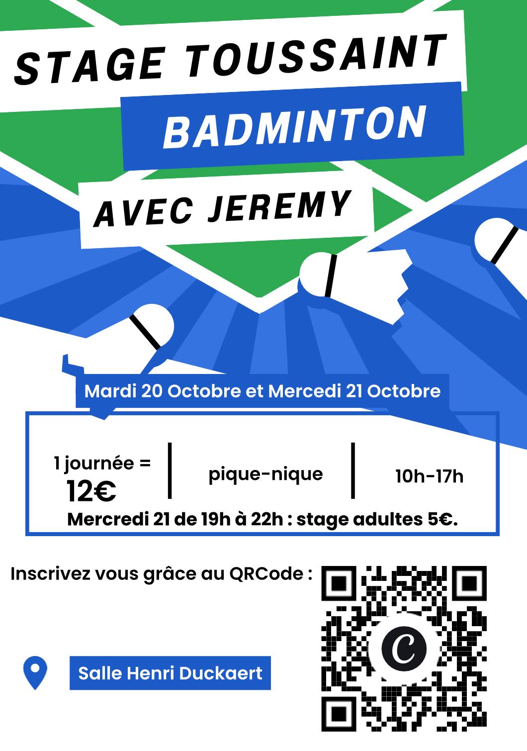 STAGE JEUNES ET ADULTES