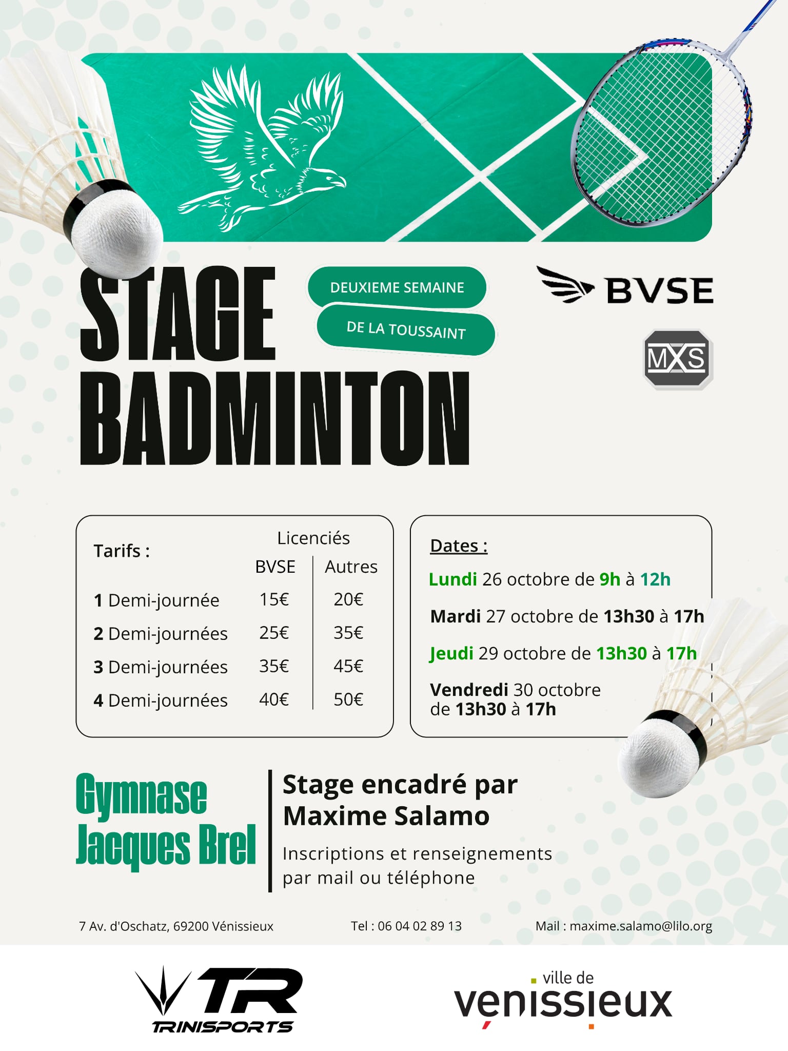 Stage de la Toussaint