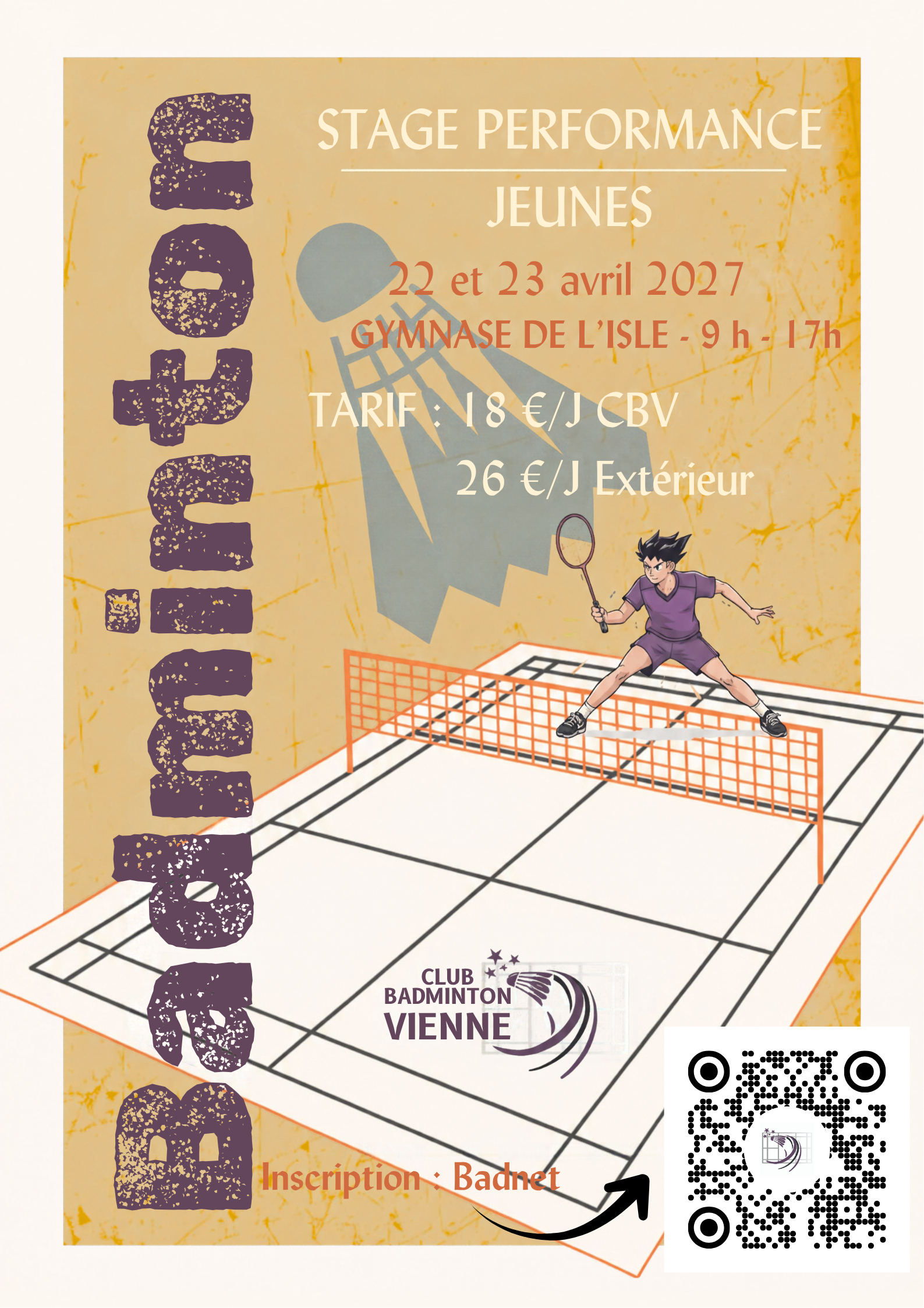 Stage Jeune CBV38 Avril